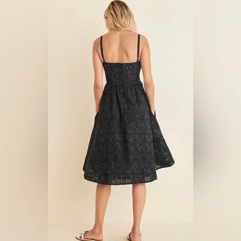 VENUS Black Eyelet Dress NWOT Several sizes - Picture 2 of 14